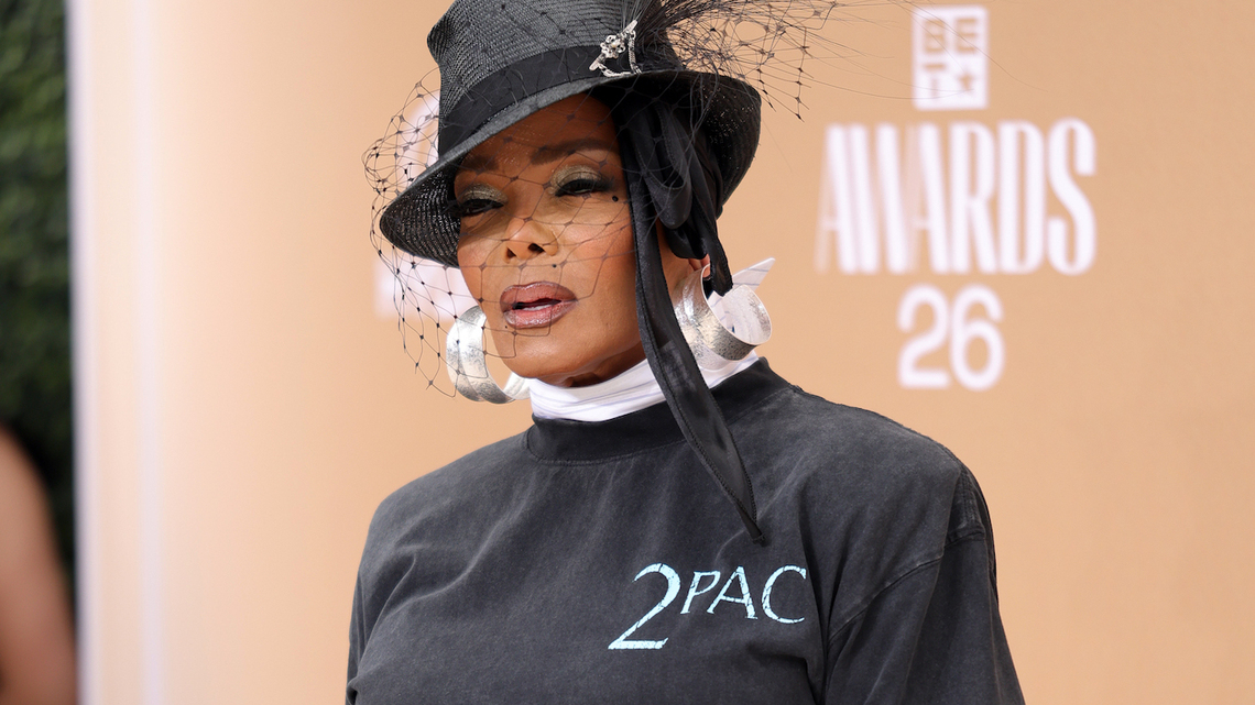 Janet Jackson Serves Up Style During Rare Appearance at 2026 BET Awards 