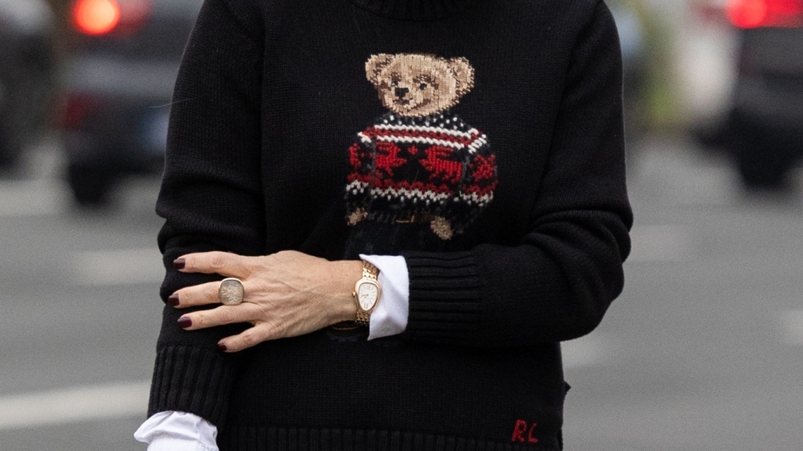 Sam's Club's $18 Ralph Lauren Bear Sweater Dupe Is Pure Fall Magic