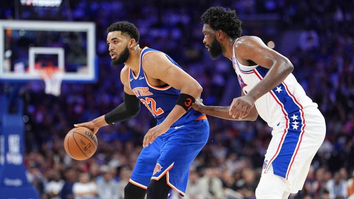  The Knicks easily manhandled the 76ers in a four-game sweep in the second round of the NBA playoffs. | Kyle Ross-Imagn Images 