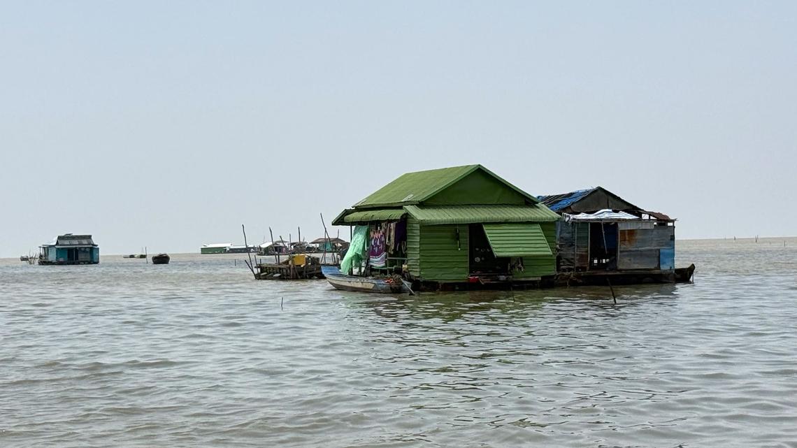 No roads, only boats: Cambodia's floating villages on Tonle Sap Lake