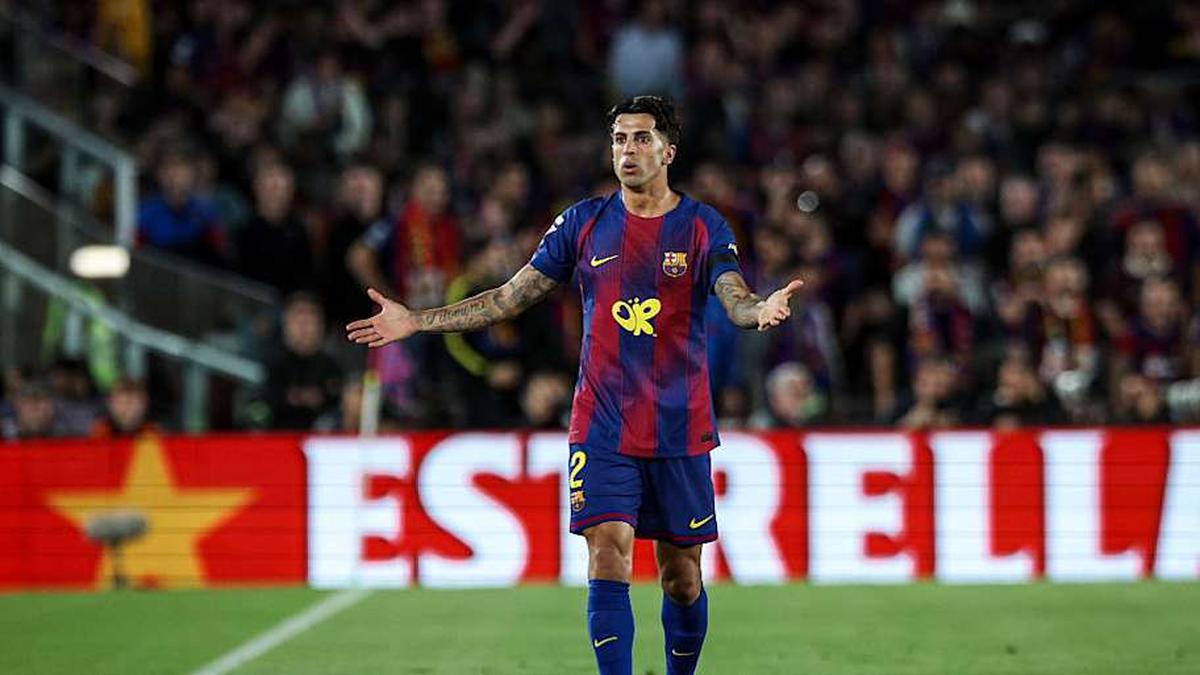  Cancelo is on loan at Barça from Al Hilal. | Gongora/NurPhoto/Getty Images 