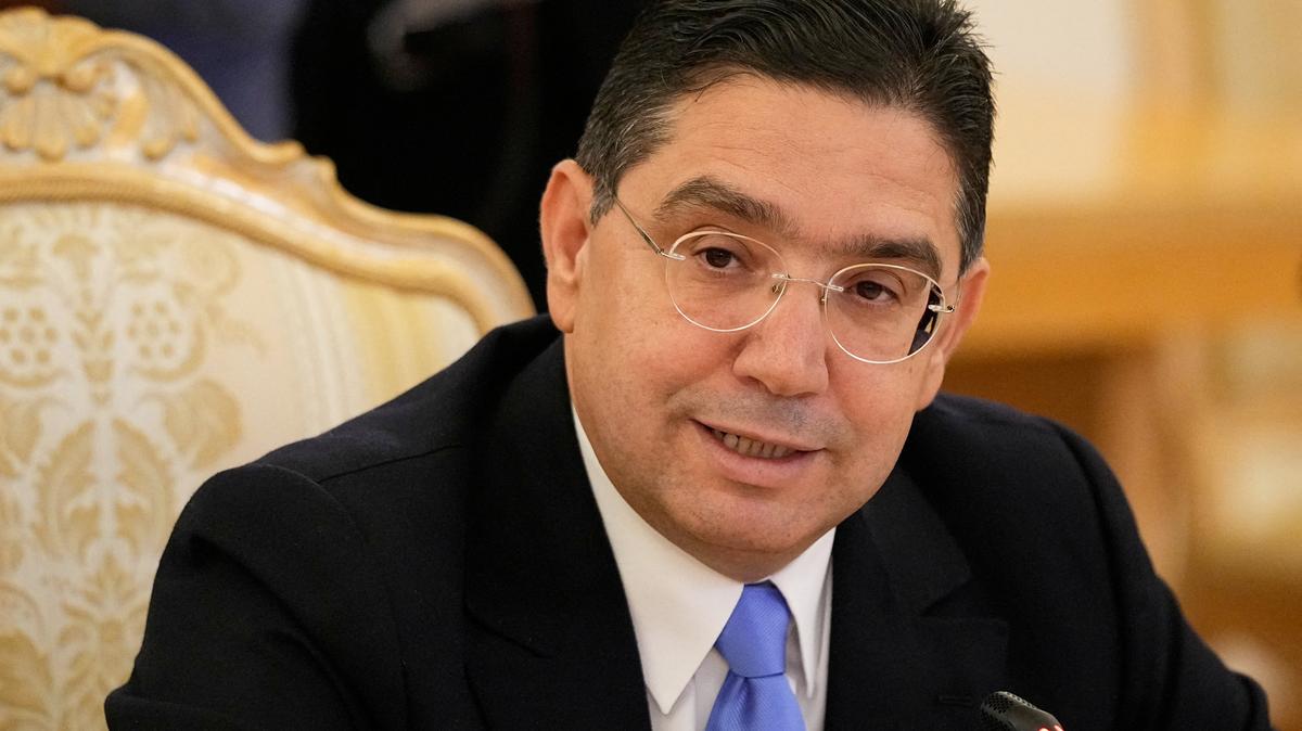 Moroccan Minister of Foreign Affairs, African Cooperation and Moroccan Expatriates Nasser Bourita attends a meeting with Russian Foreign Minister Sergei Lavrov in Moscow, Russia October 16, 2025. Pavel Bednyakov/Pool via REUTERS