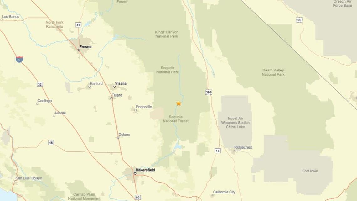 Update: March 30 - 2.1 magnitude earthquake registered near Olancha, CA 