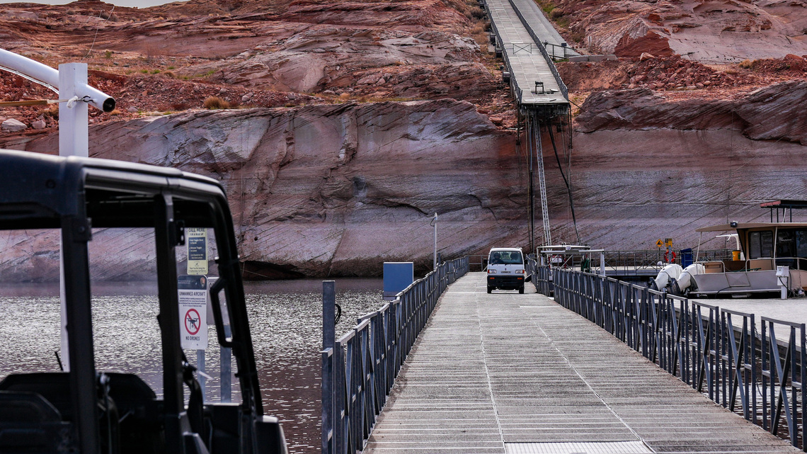 Lake Powell hits record low as drought threatens power