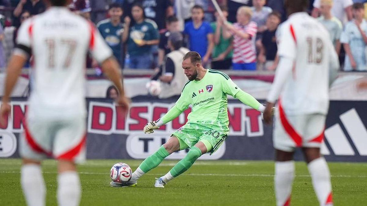  Jonathan Sirois has sparked a goalkeeping conundrum with FC Dallas. | Ron Chenoy-Imagn Images 