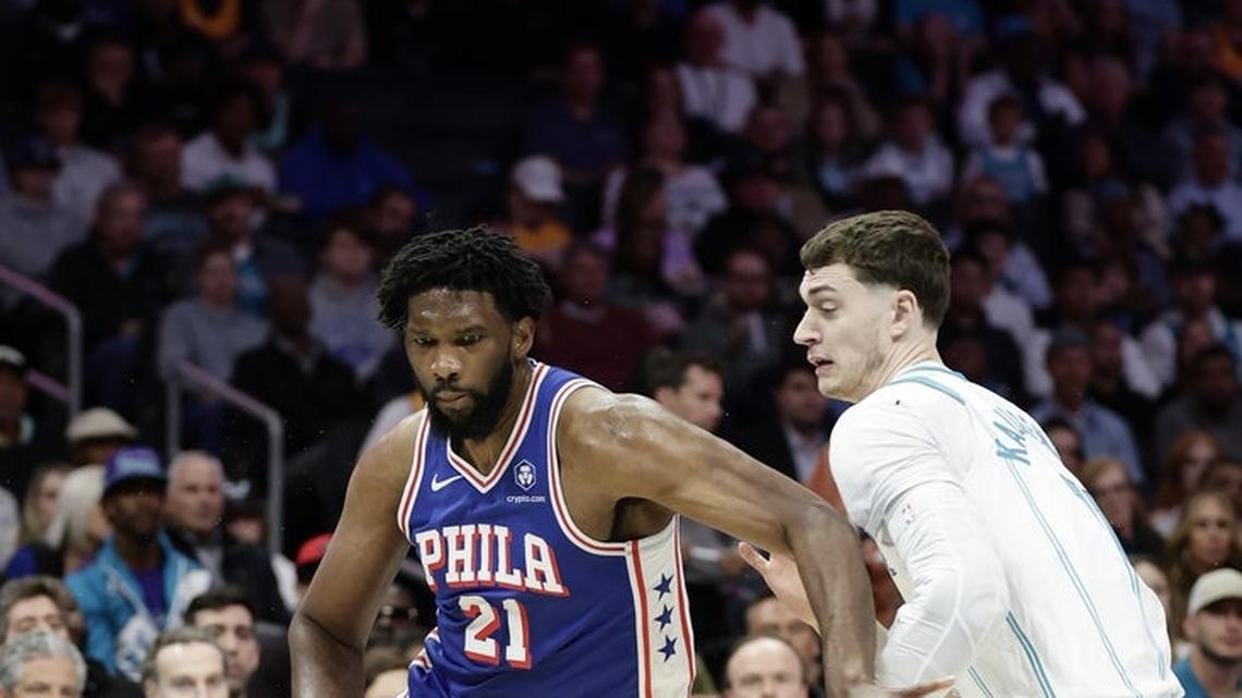 Joel Embiid, 76ers surge to win, end Hornets' 5-game streak 