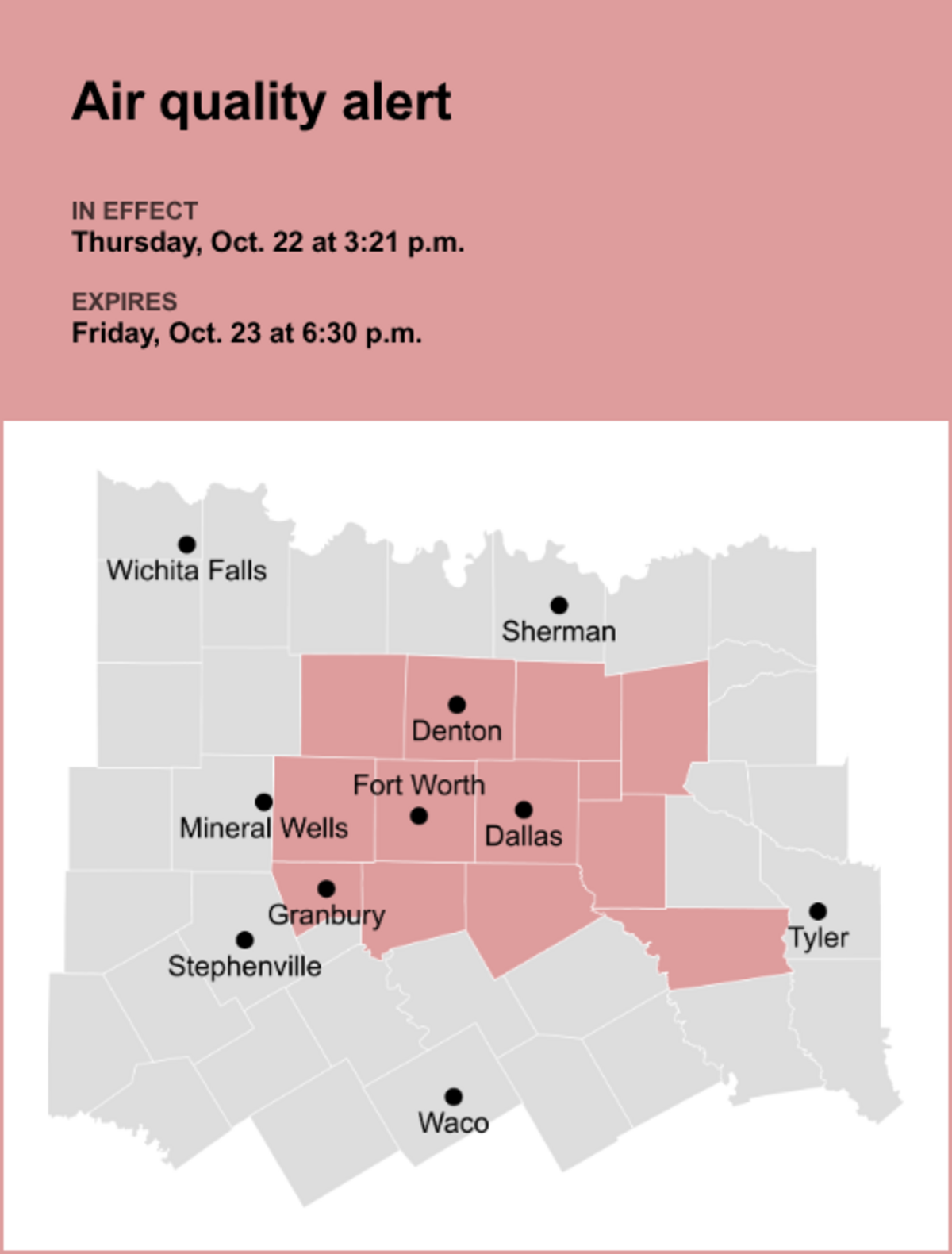 Ozone pollution alert for North Texas for Friday | Fort Worth Star-Telegram