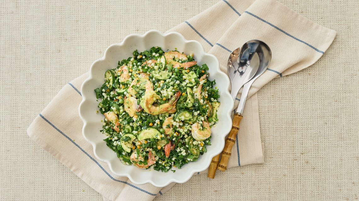 Ereka Vetrini's Shrimp & Zucchini Pasta Salad Recipe is A Must Try