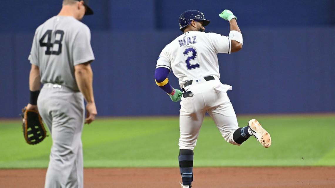 Rays shake up order, send Yankees to third straight loss