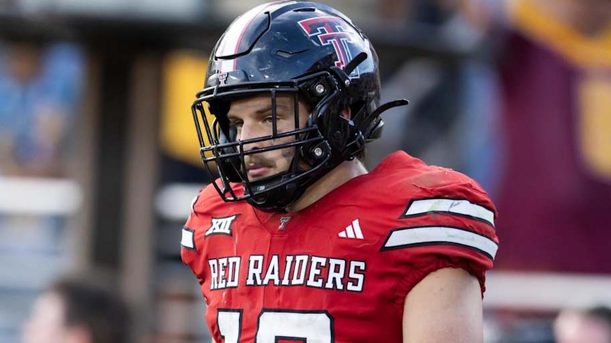  Oct 18, 2025; Tempe, Arizona, USA; Texas Tech Red Raiders linebacker Ben Roberts (13) against the Arizona State Sun Devils at Mountain America Stadium. Mandatory Credit: Mark J. Rebilas-Imagn Images | Mark J. Rebilas-Imagn Images 