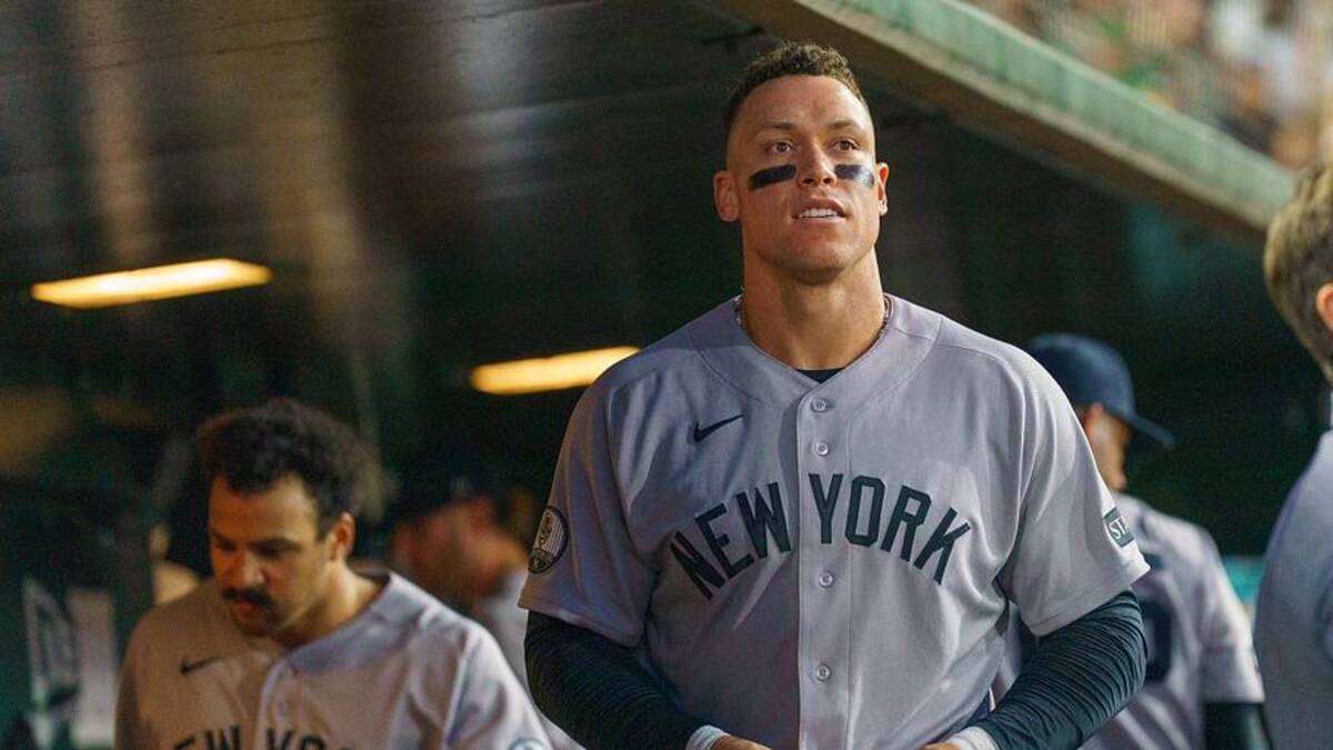  Aaron Judge is going on the injured list with a stress fracture in his rib. | Neville E. Guard-Imagn Images 