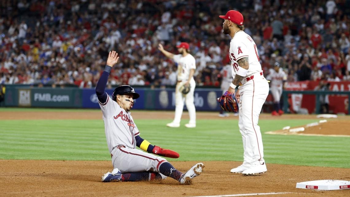 After benches-clearing fight, Braves emerge with win over Angels