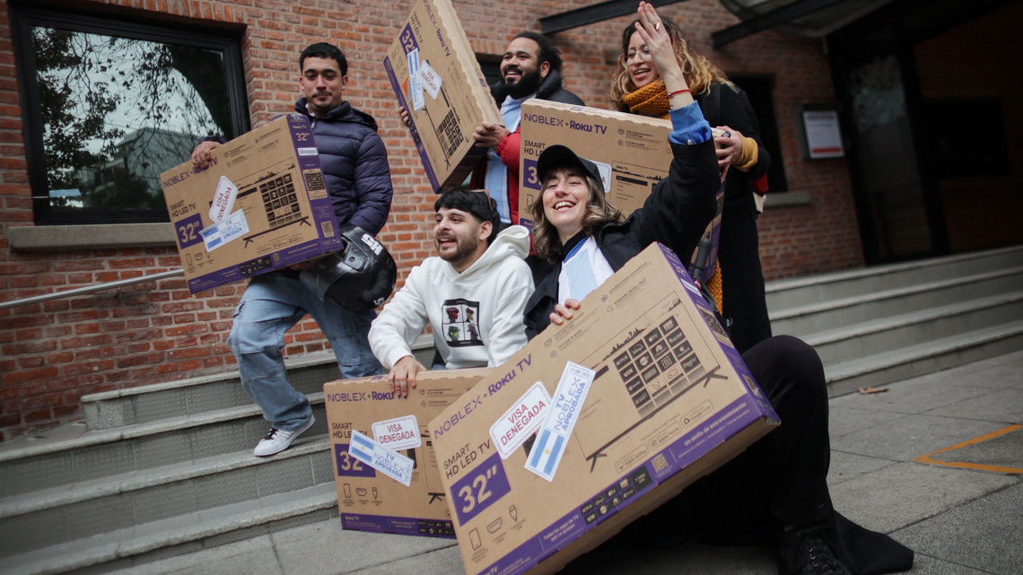 Denied a US visa to watch the World Cup? Have a free TV, says Argentine company 