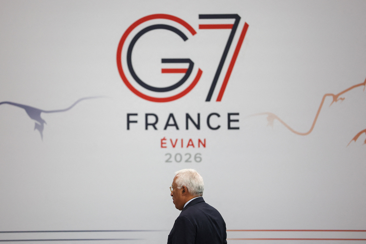 European Council President Antonio Costa arrives for a working session with G7 leaders and outreach partners on promoting economic growth, during the G7 Summit in Evian, France, June 17, 2026. REUTERS/Christian Hartmann