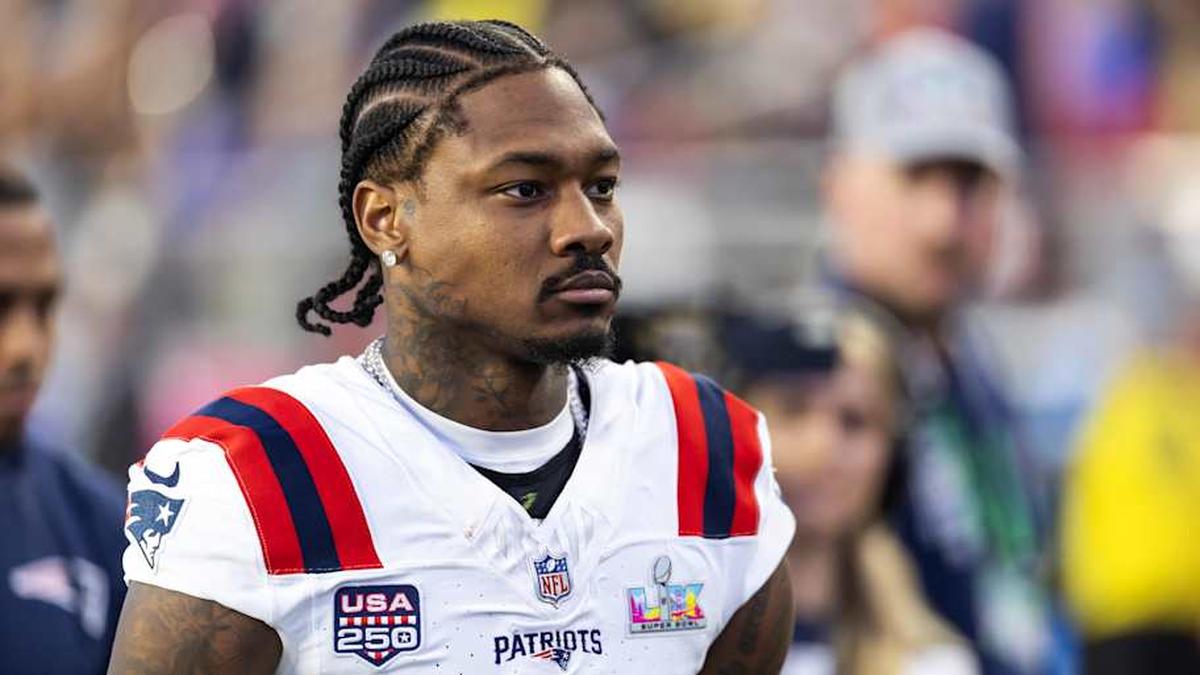  Feb 8, 2026; Santa Clara, CA, USA; New England Patriots wide receiver Stefon Diggs (8) against the Seattle Seahawks during Super Bowl LX at Levi's Stadium. Mandatory Credit: Mark J. Rebilas-Imagn Images | Mark J. Rebilas-Imagn Images 