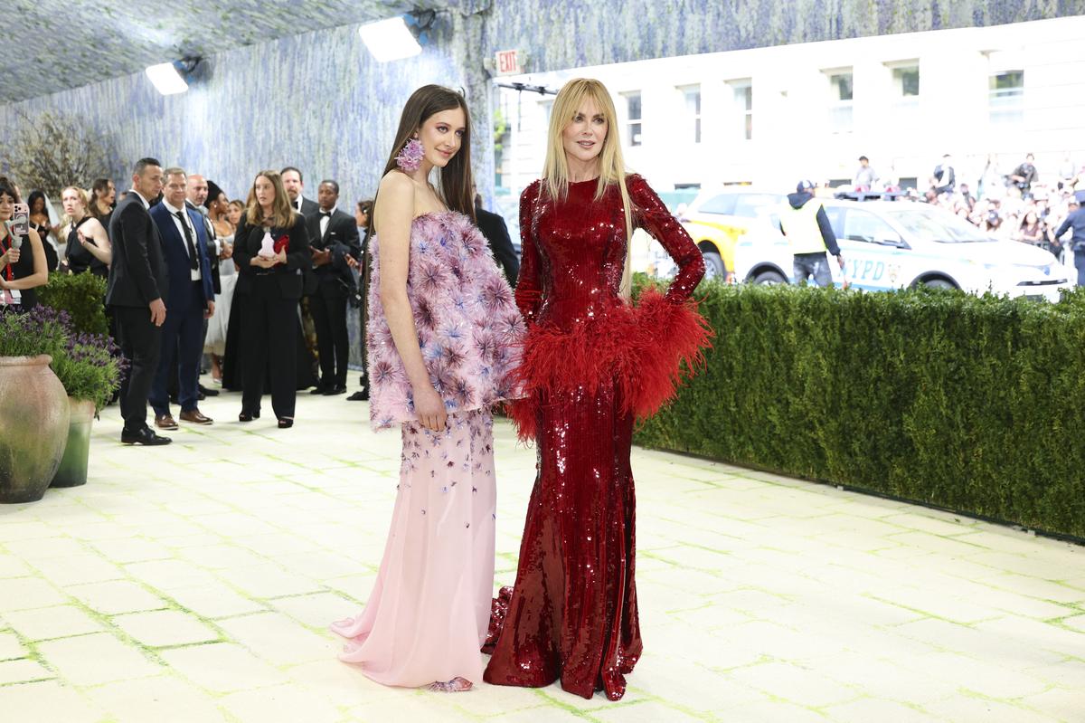  US model Sunday Rose Kidman Urban and Australian-US actress Nicole Kidman arrives for the 2026 Met Gala celebrating “Costume Art” at the Metropolitan Museum of Art on May 4, 2026, in New York. (Photo by Angela Weiss / AFP via Getty Images) 