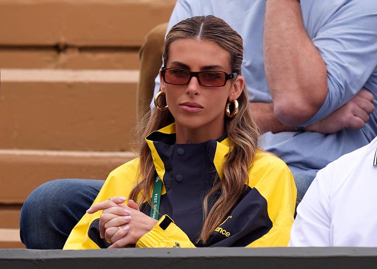 Paige Lorenze, girlfriend of Tommy Paul on day five of the 2024 Wimbledon Championships at the All England Lawn Tennis and Croquet Club, London. Picture date: Friday July 5, 2024. (Photo by Jordan Pettitt/PA Images via Getty Images) 