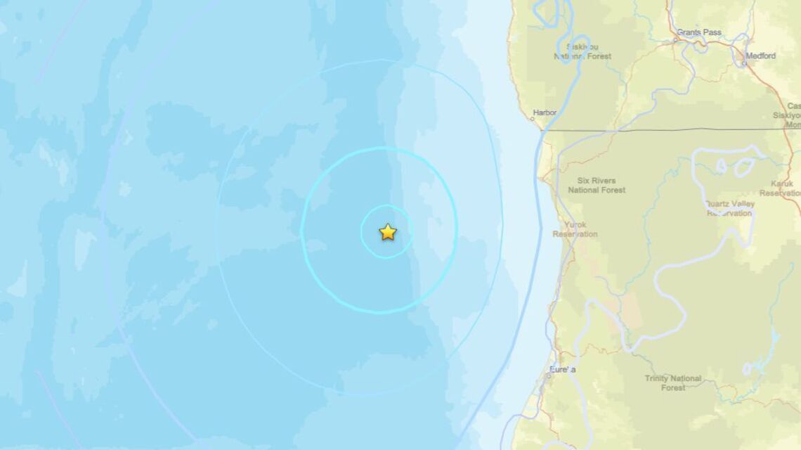 Update: Earthquake hits region close to Crescent City, CA on May 8 - 4.8 magnitude detected 