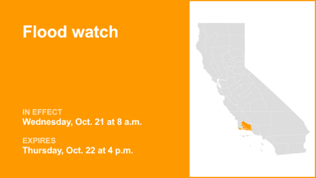Central Coast under a flood watch Wednesday and Thursday due to ...