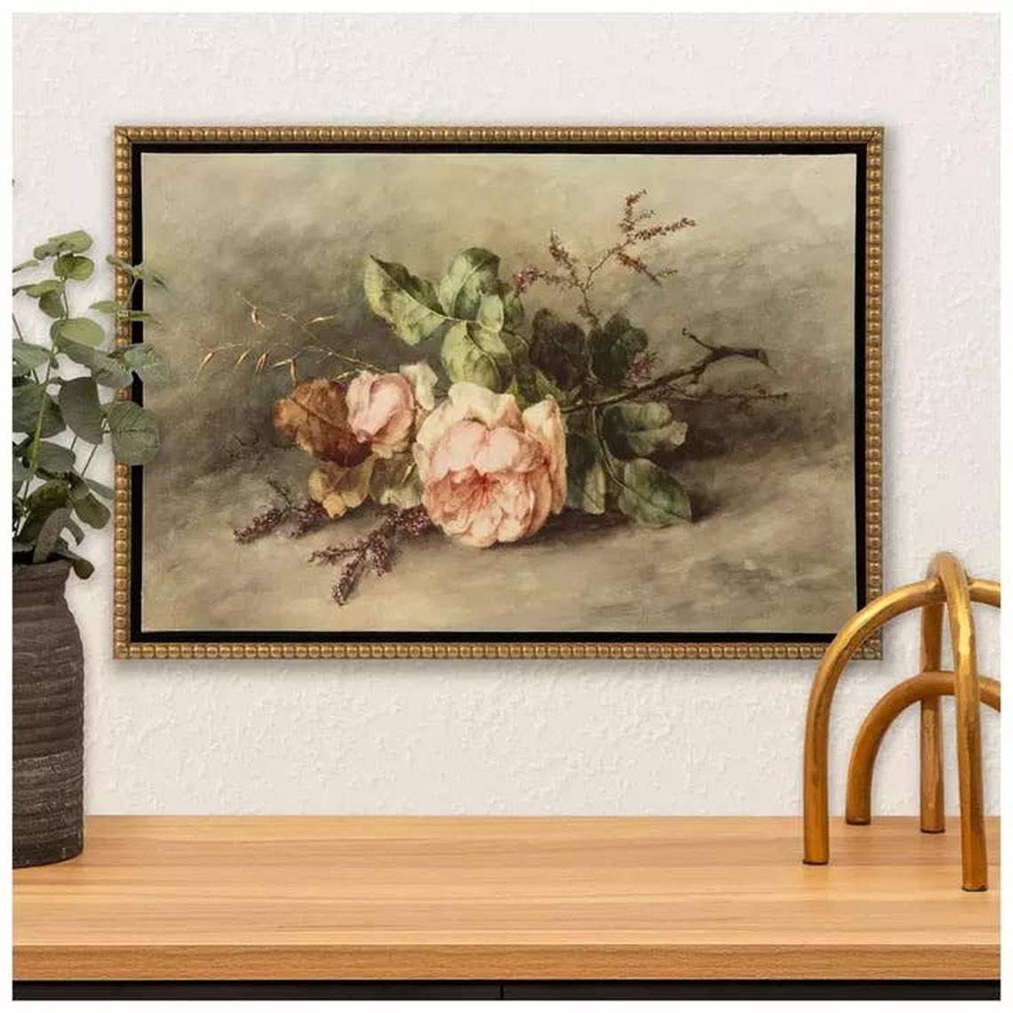  Fallen Roses Canvas Wall Decor.