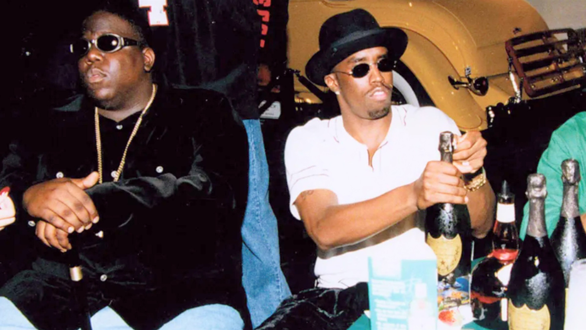 Photo from "Sean Combs: The Reckoning" of Christopher Wallace a.k.a. The Notorious B.I.G., left, and Sean Combs, courtesy of Netflix.