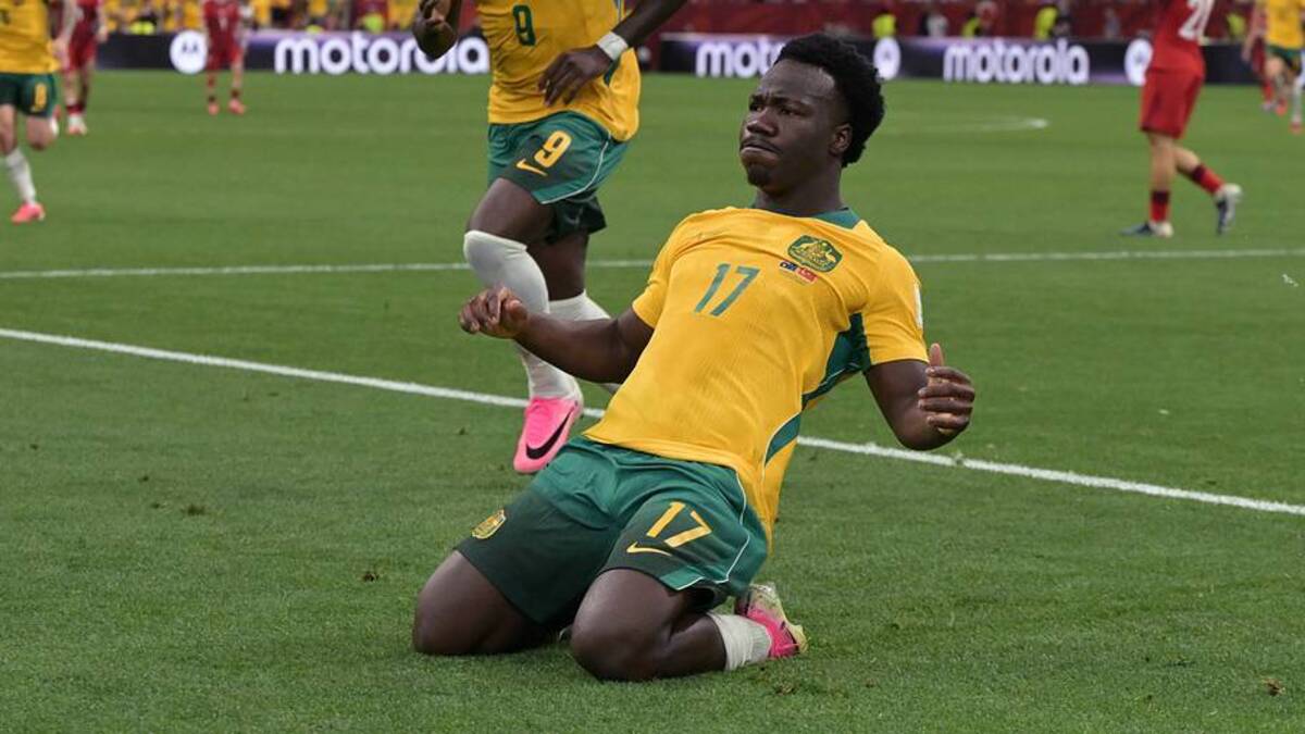  Nestory Irankunda is Australia's biggest weapon in attack. | Dale MacMillan/Soccrates/Getty Images 