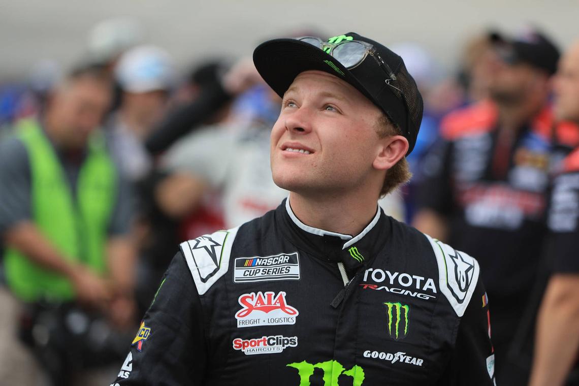 Ty Gibbs on pit road at Bristol before his first career Cup Series win. (Photo by Jeff Robinson/Icon Sportswire via Getty Images)