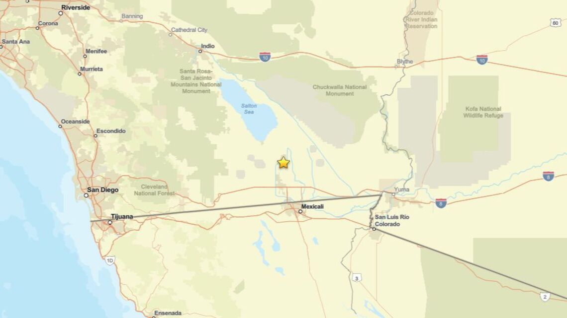 Update: Seismic activity on Aug. 17 - 2.1 magnitude earthquake near Brawley, CA registered 