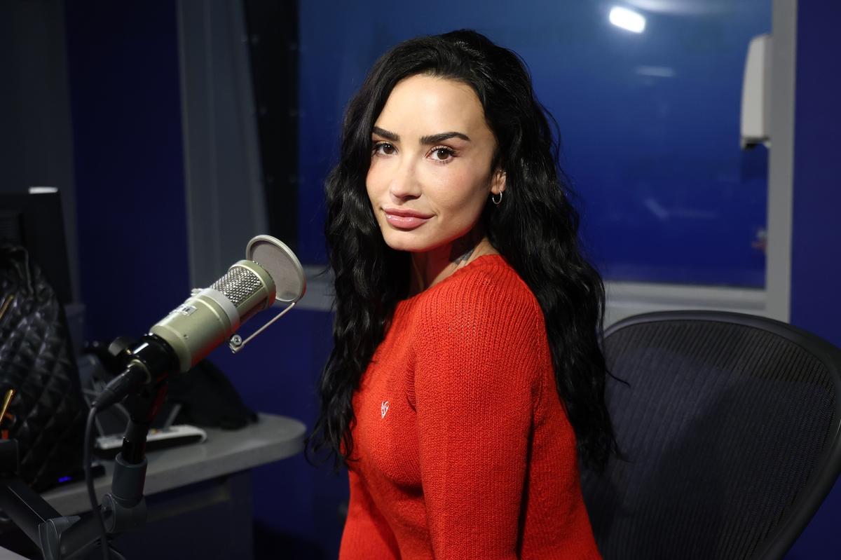 NEW YORK, NEW YORK - SEPTEMBER 16: Demi Lovato visits the SiriusXM Studios on September 16, 2025 in New York City.  (Photo by Cindy Ord/Getty Images)