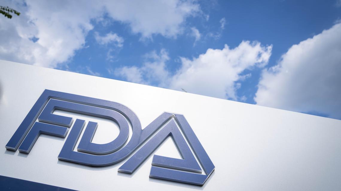 Food And Drug Administration Headquarters In Maryland. A sign for the Food and Drug Administration, photographed outside of FDA headquarters on July 20, 2020, in White Oak, Maryland.