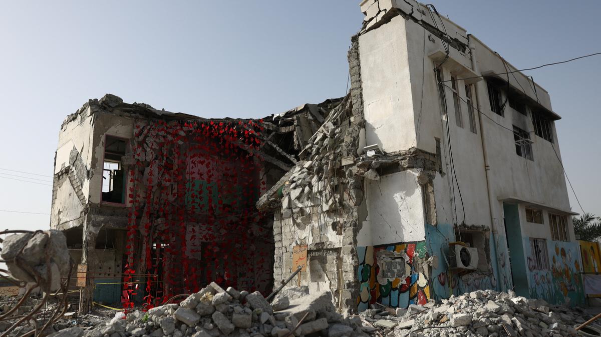 The Minab school damaged by a strike on February 28, in Minab, Iran, May 21, 2026. Majid Asgaripour/WANA (West Asia News Agency) via REUTERS