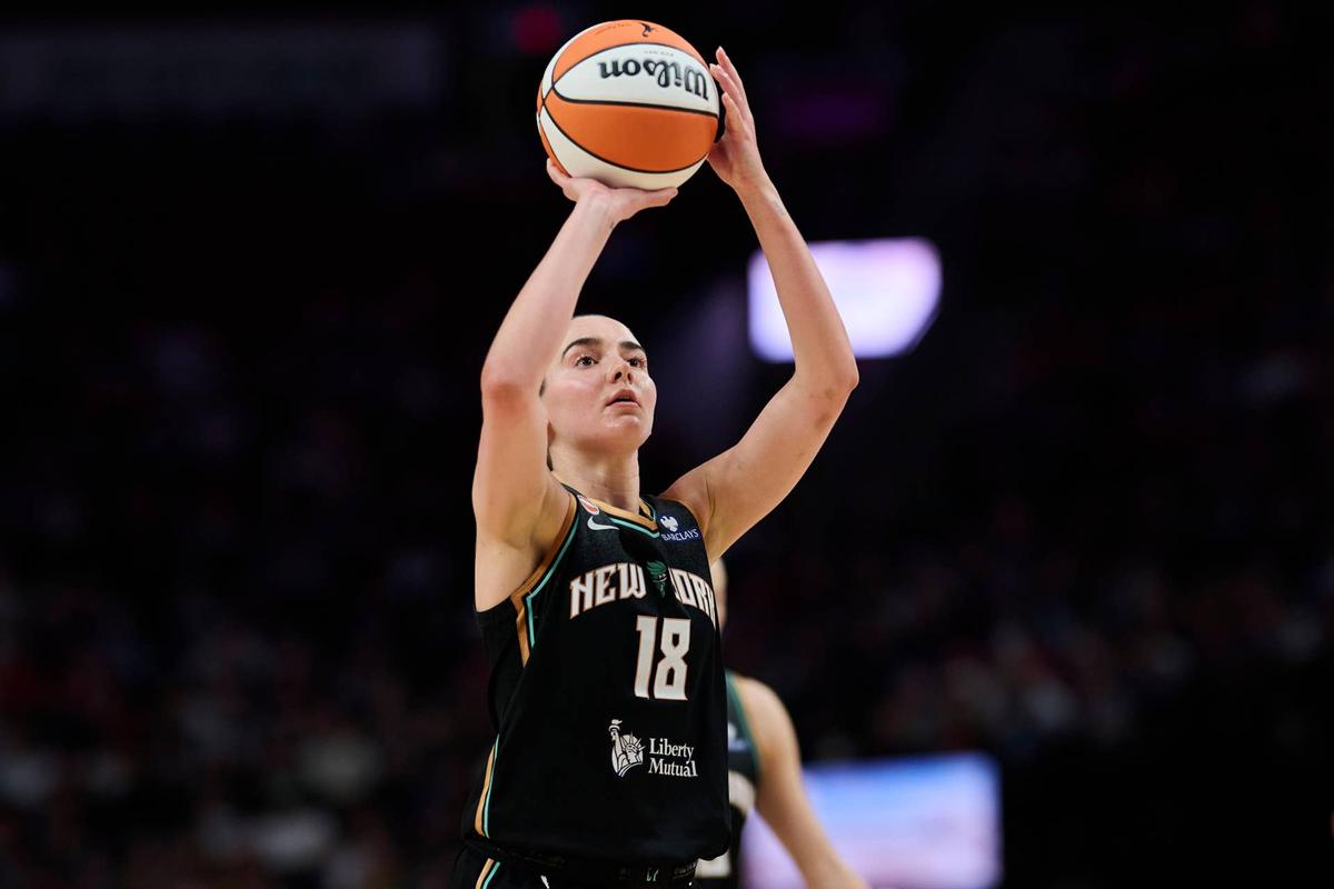  New York Liberty guard Pauline Astier (18) Troy Wayrynen-Imagn Images