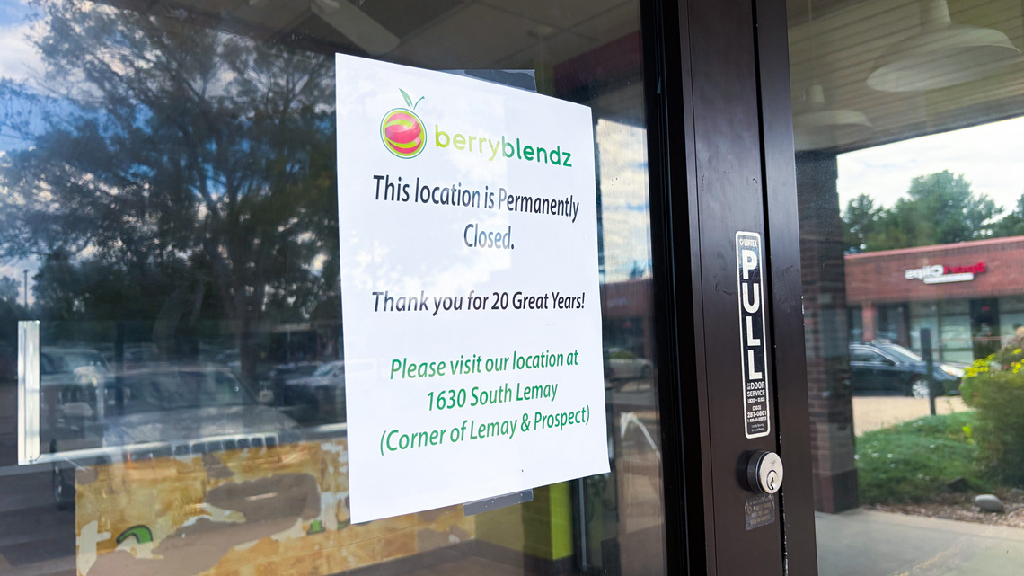 Customers down to one Berry Blendz location in Fort Collins 