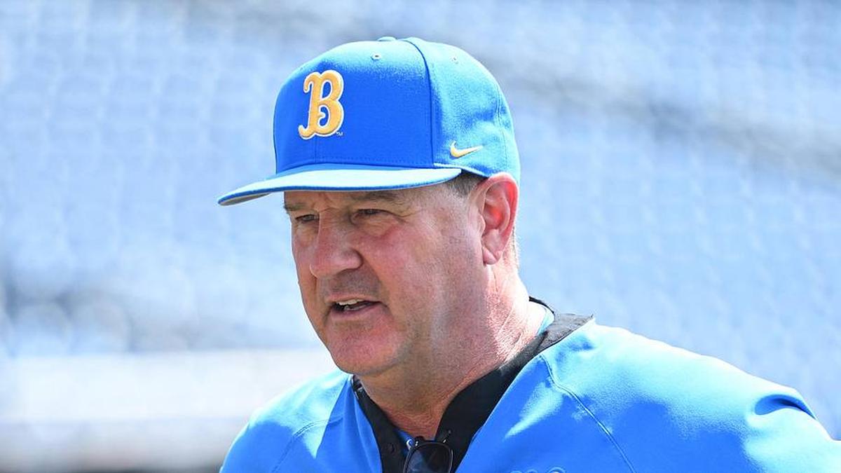  Jun 14, 2025; Omaha, Neb, USA; UCLA Bruins head coach John Savage on the field before the game against the Murray State Races at Charles Schwab Field. Mandatory Credit: Steven Branscombe-Imagn Images | Steven Branscombe-Imagn Images 