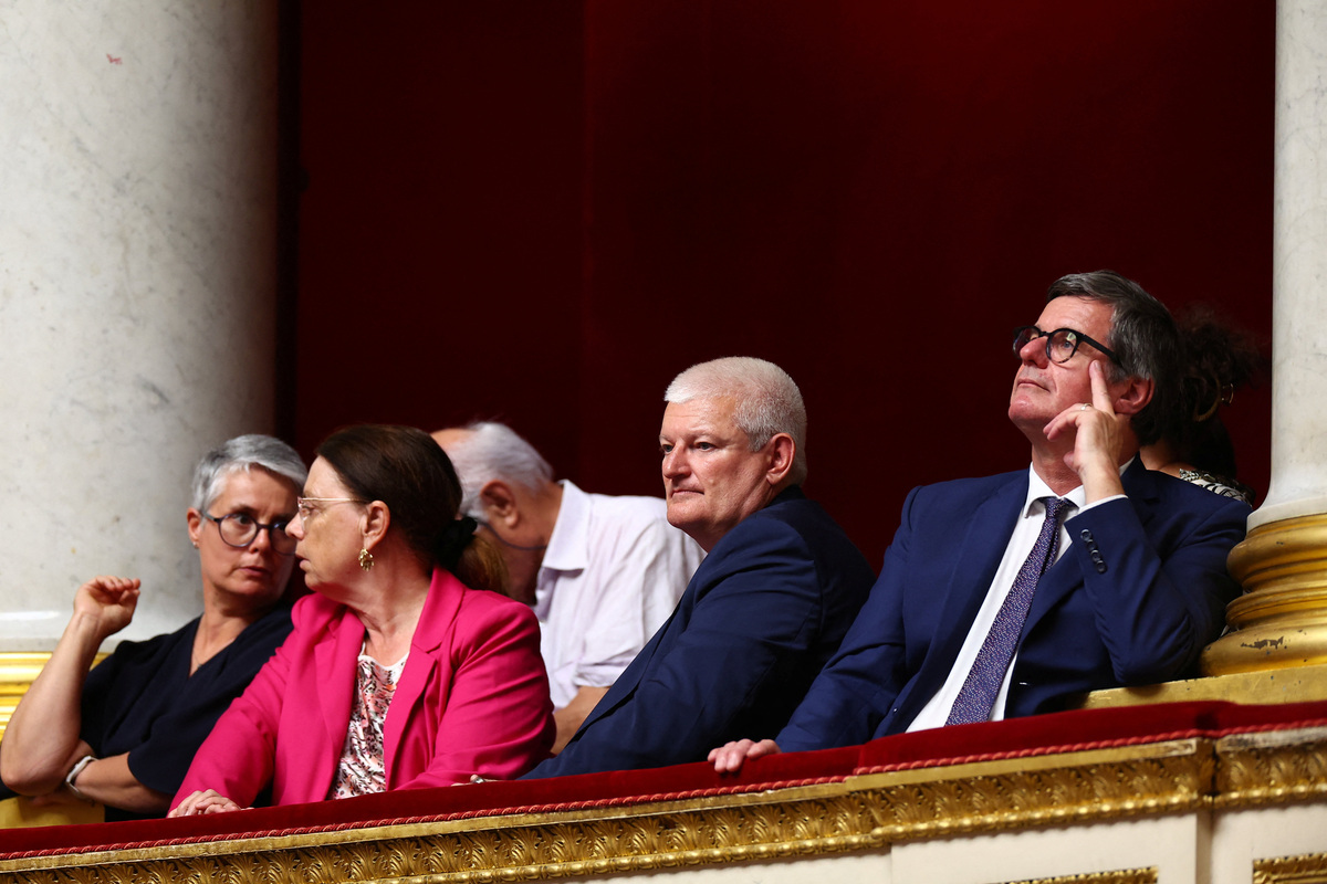 Olivier Falorni, Mayor of La Rochelle and former member of parliament, attends the final reading before a vote on the bill establishing a right to medical aid in dying at the National Assembly in Paris, France, July 15, 2026. REUTERS/Abdul Saboor