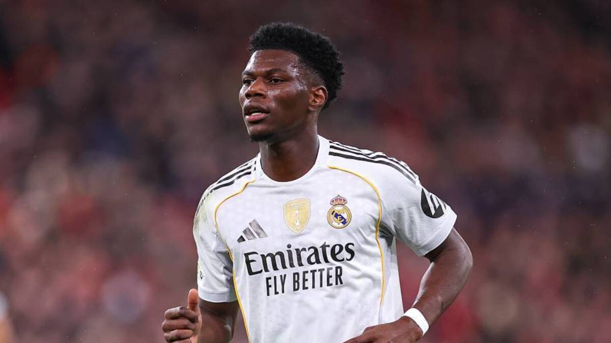  Aurélien Tchouaméni has been linked with a move away from Real Madrid. | Robbie Jay Barratt/AMA/Getty Images 