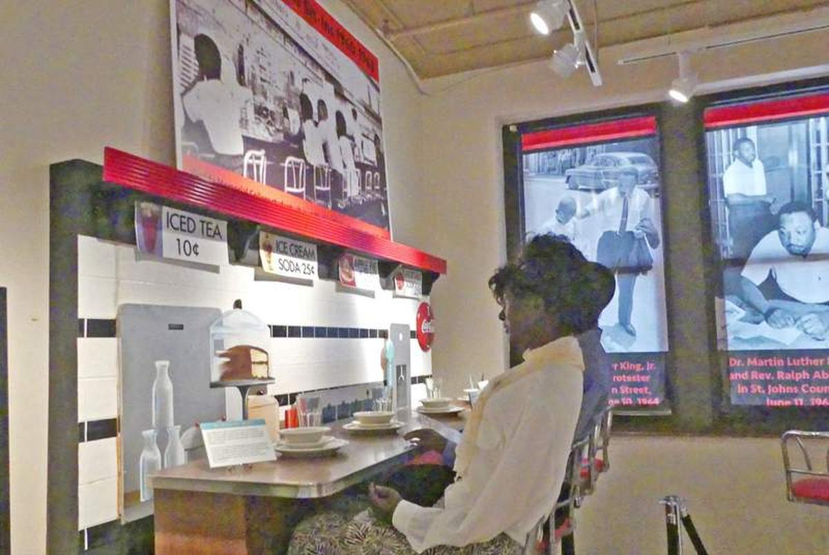  Sit-in at Lincolnville Museum exhibit. Photo credit: Kathleen Walls 