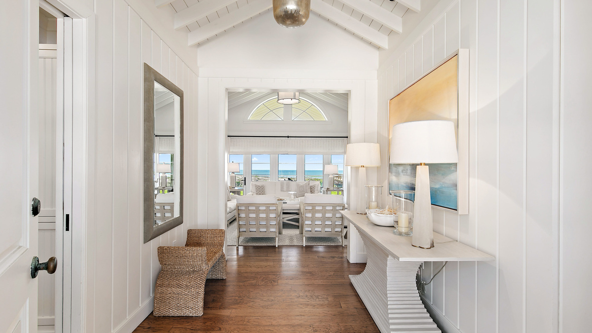 The entry foyer has a direct view to the ocean. This 2,853-square-foot home at 133 Ponte Vedra Blvd. sold for $13 million on June 15.