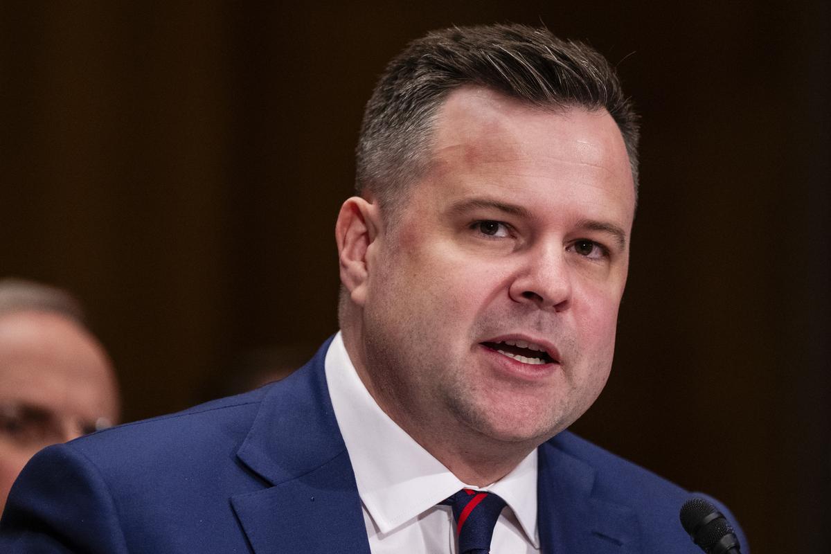 FILE -- Bill Pulte, the director of the Federal Housing Finance Agency, testifies on Capitol Hill in Washington, Feb. 27, 2025. Pulte, a home-building heir and Trump loyalist with no known experience for a national security role, was named as the acting director of national intelligence on June 2, 2026. (Eric Lee/The New York Times)