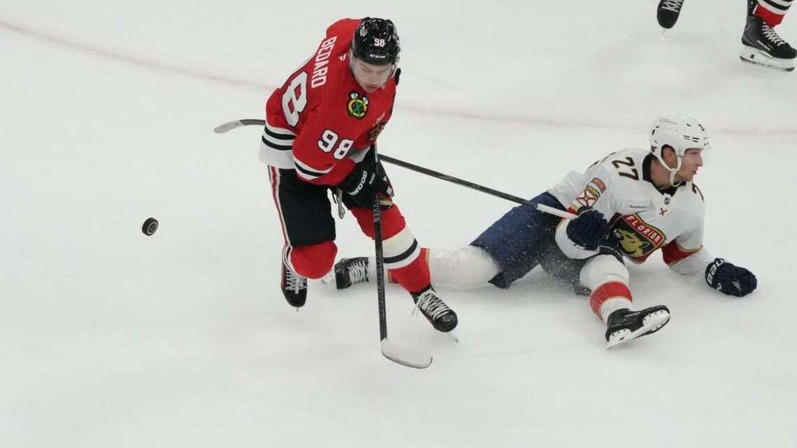 Lars Eller scores first goal as Panther in narrow win over Blackhawks   