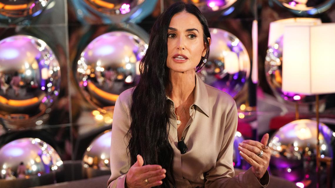 Demi Moore's Silky Blowout Starts With This Overnight Hair Serum 