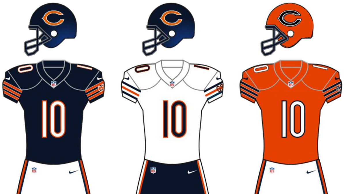  The Bears' uniforms have remained mostly unchanged since the 1950s. | Photo via Wikipedia. 
