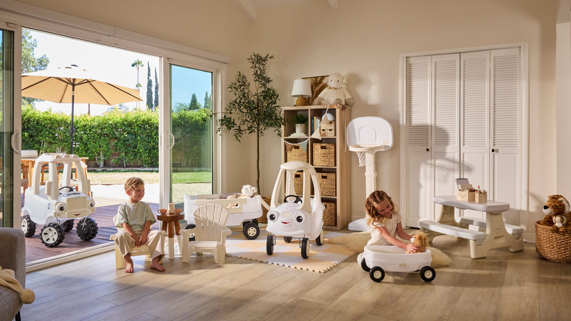 New Little Tikes collection goes beige. Not everyone's playing along