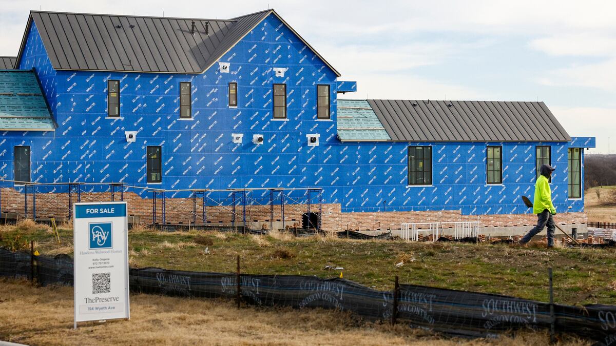 A new home is seen under construction, Tuesday, Jan. 13, 2026, in Frisco, Texas. (Elías Valverde II/Dallas Morning News/TNS)
