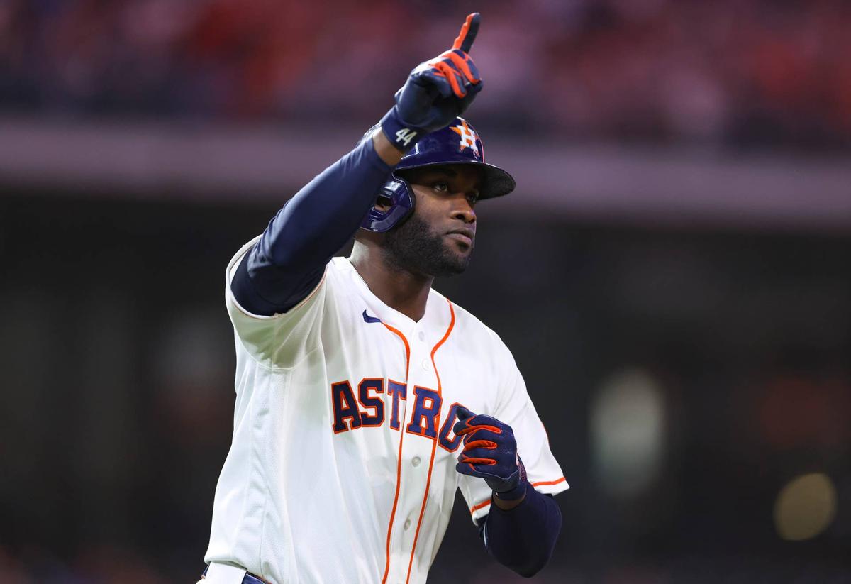  Yordan Alvarez is reestablishing himself among fantasy baseball's most impactful offensive outfield contributors this season. © Troy Taormina-Imagn Images