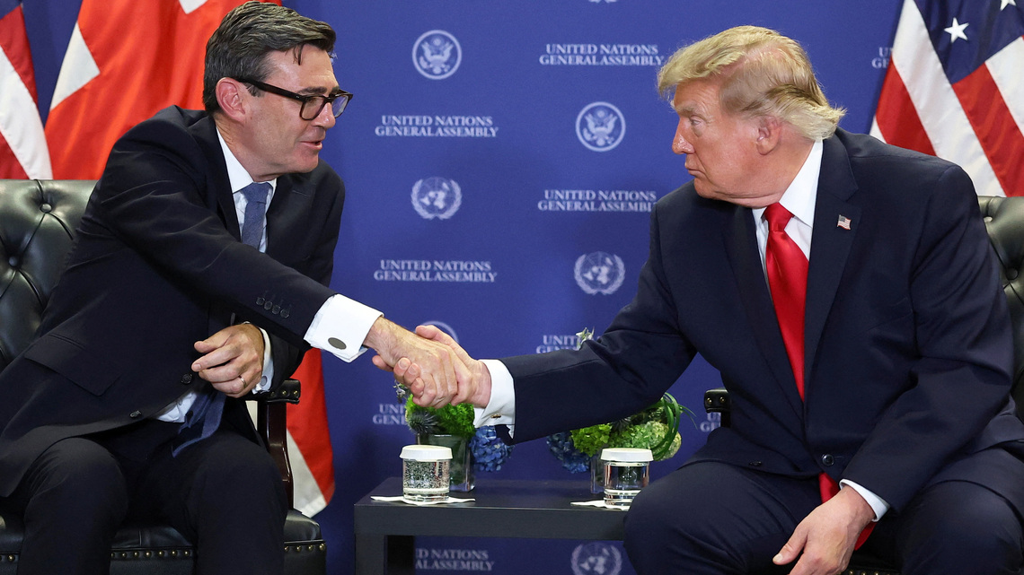 Britain will stand firm over Falklands, UK PM Burnham tells Trump