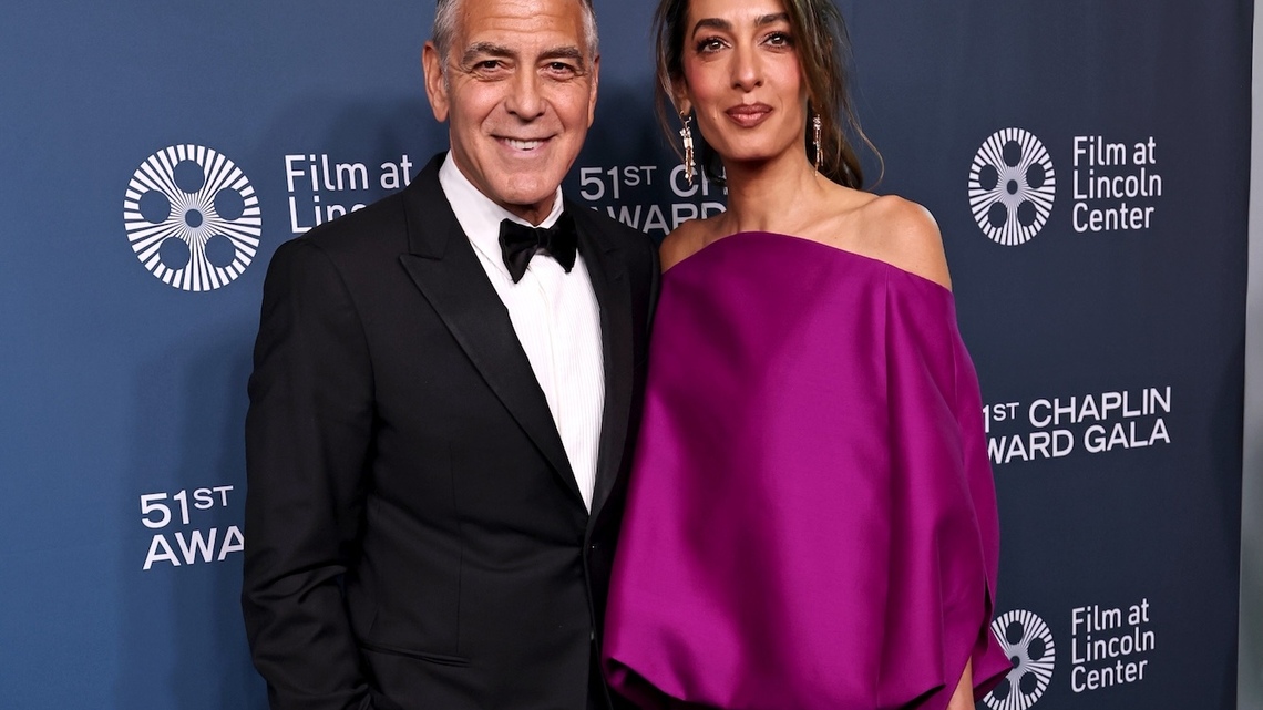 George and Amal Clooney Enjoy Rare Outing With Their Kids at Charity Event 