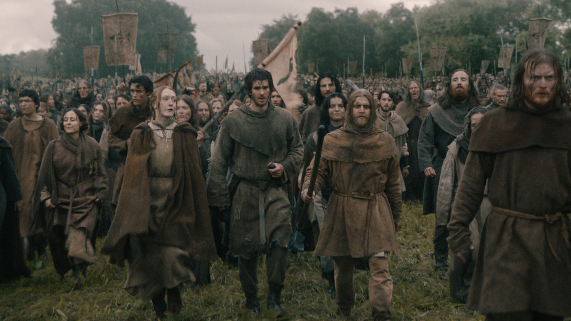 Andrew Garfield explains that Robin Hood connection in 'The Uprising' 