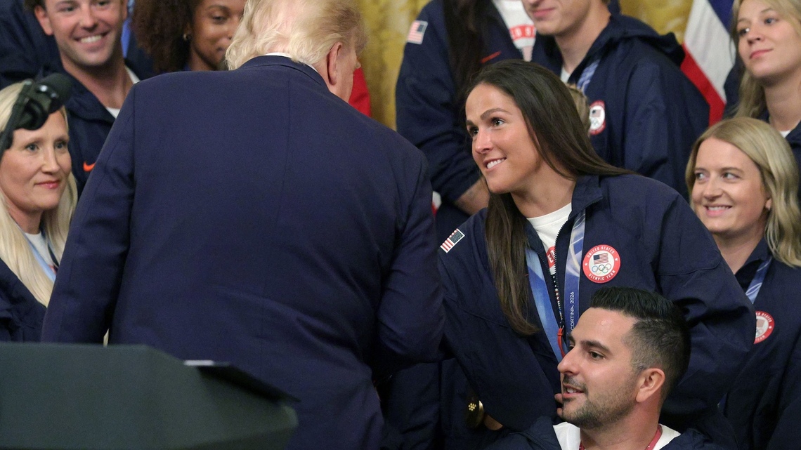 Members of Team USA Women's Hockey Team Attend White House After Controversy 