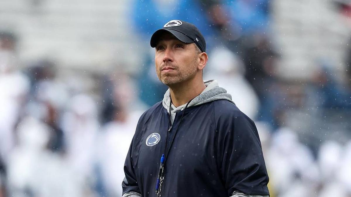  Apr 25, 2026; University Park, PA, USA; Penn State Nittany Lions head coach Matt Campbell looks on from the field during the Penn State Blue-White Spring game at Beaver Stadium. Mandatory Credit: Matthew O'Haren-Imagn Images | Matthew O'Haren-Imagn Images 